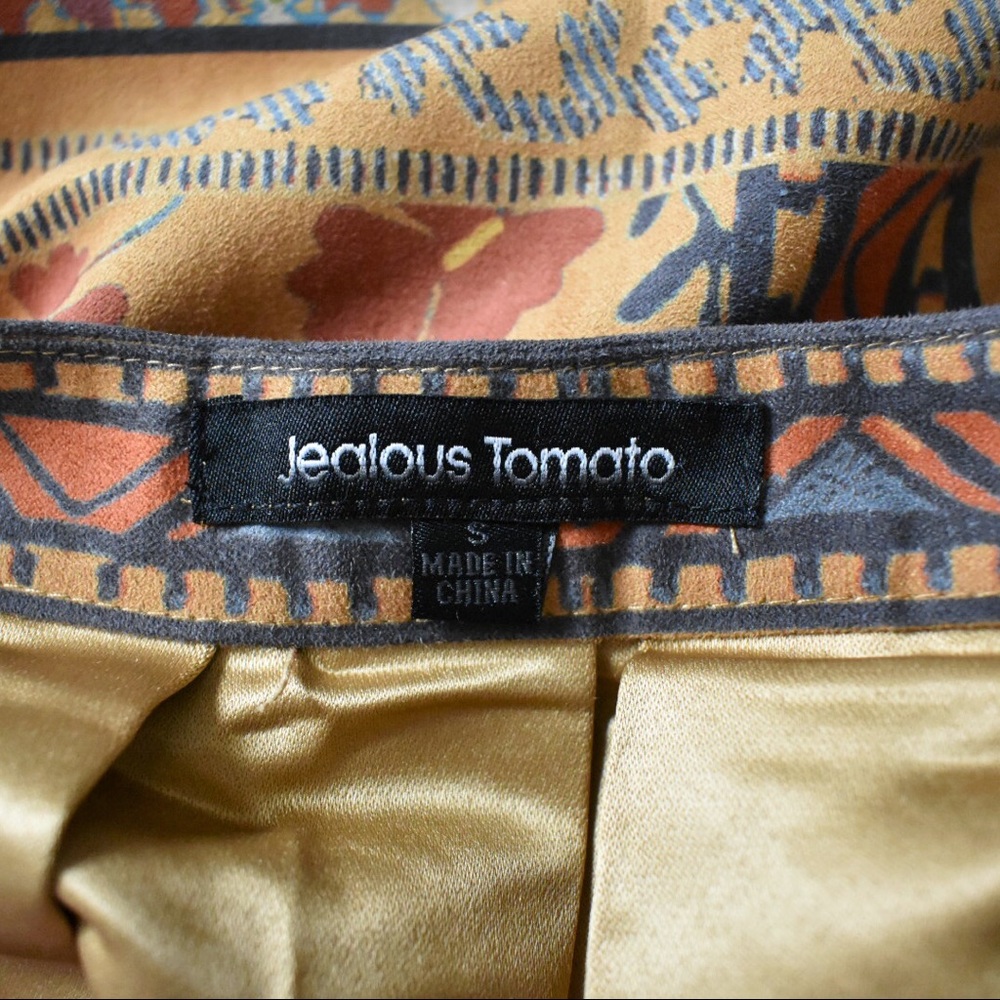 Jealous Tomato Boho Faux Suede Skirt - Picture 5 of 5